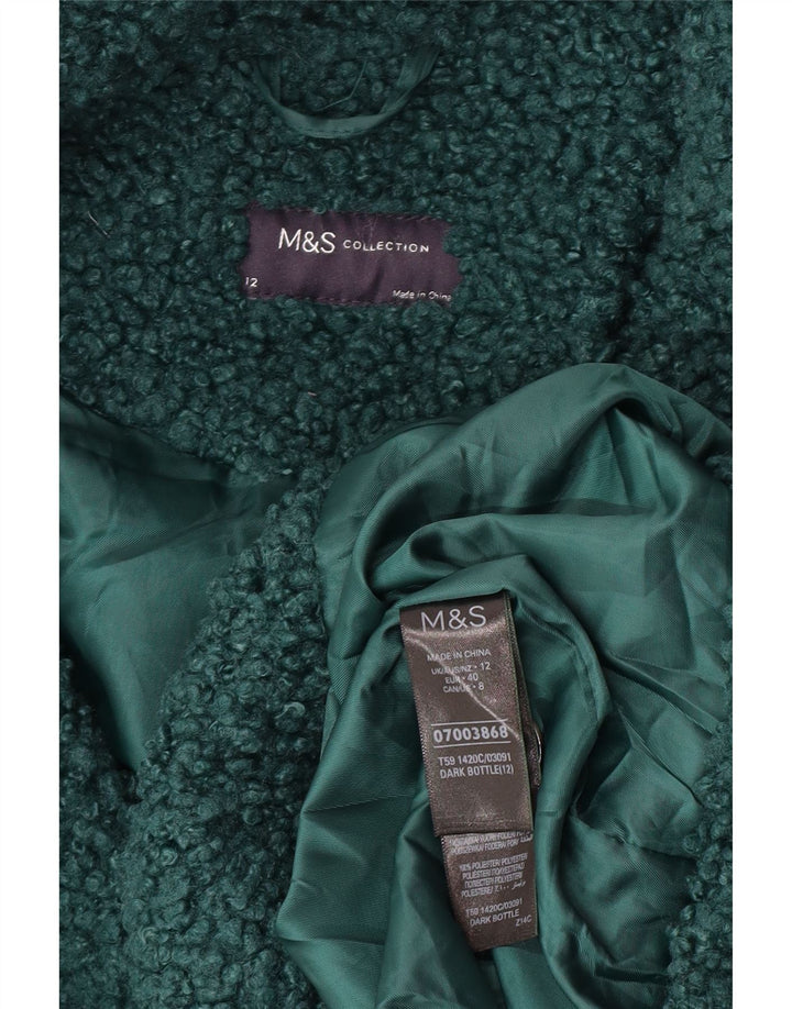 Marks & Spencer Manteau polaire pour femme UK 12 Polyester vert moyen