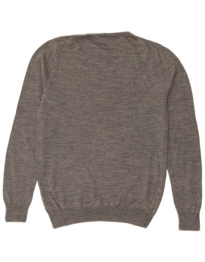 Reiss Pull Col Rond Homme Gris Moyen Moucheté