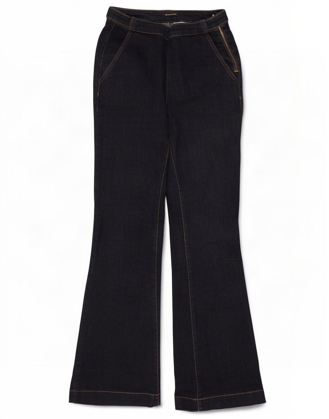 Massimo Dutti Jean évasé Femme W26 L30 Bleu Marine