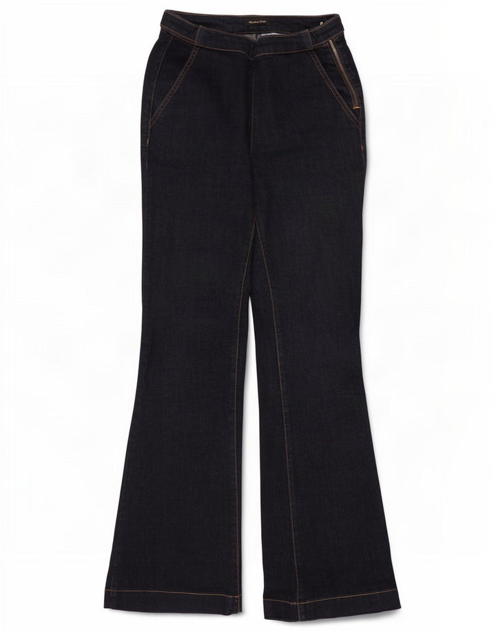 Massimo Dutti Jean évasé Femme W26 L30 Bleu Marine