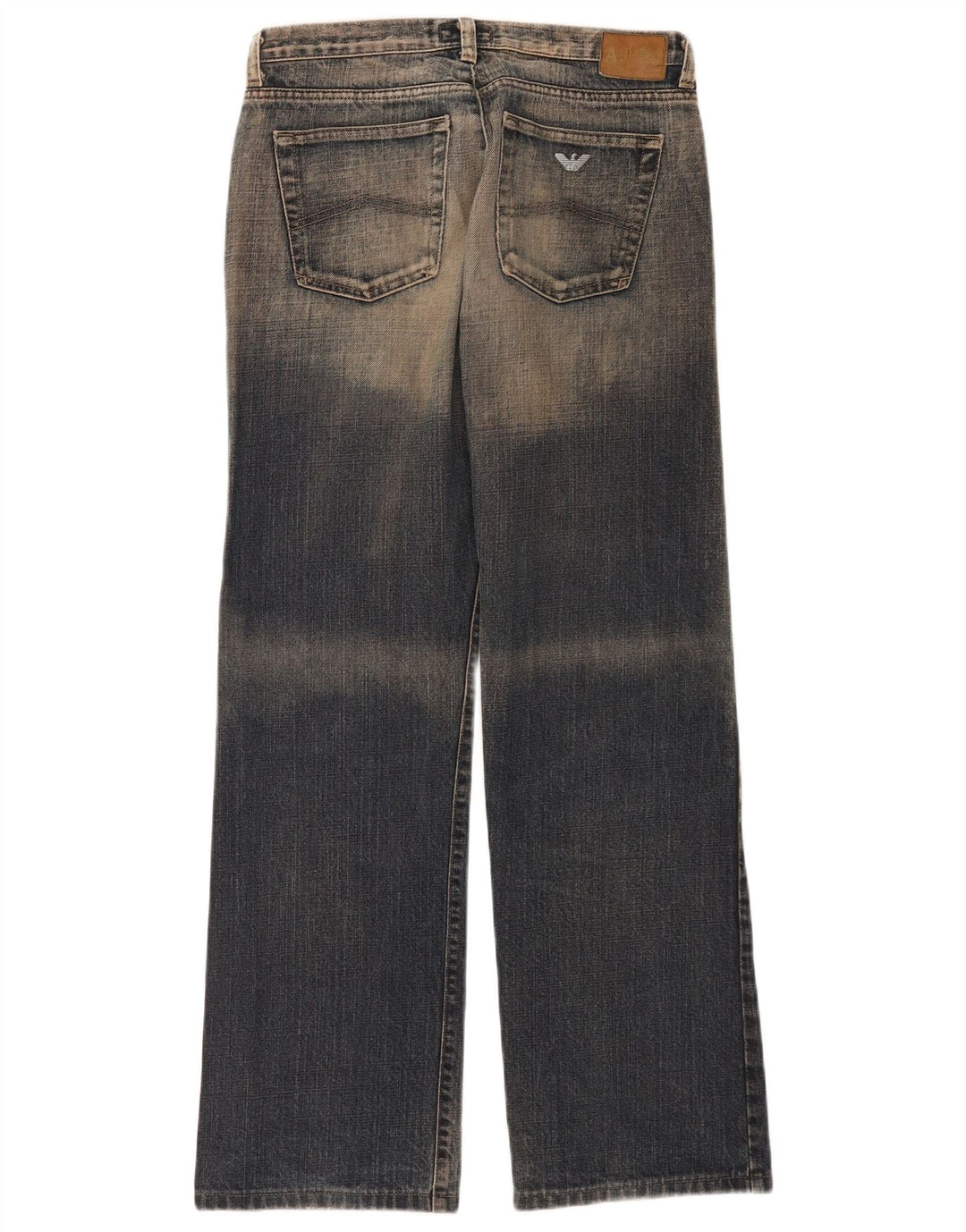 Armani Femme Jeans Loose W28 L30 Bleu Coton