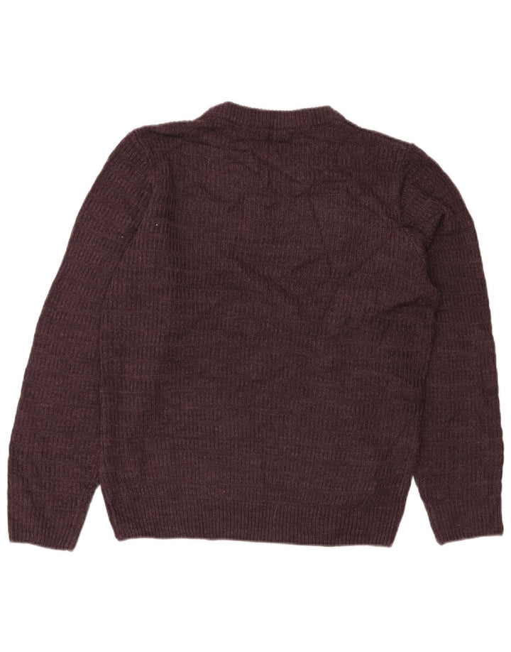JAMES PRINGLE Pull Col Rond Homme Acrylique Bordeaux Moyen