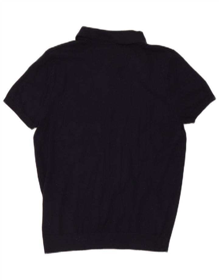 Polo Homme Zara Petit Bleu Marine Viscose