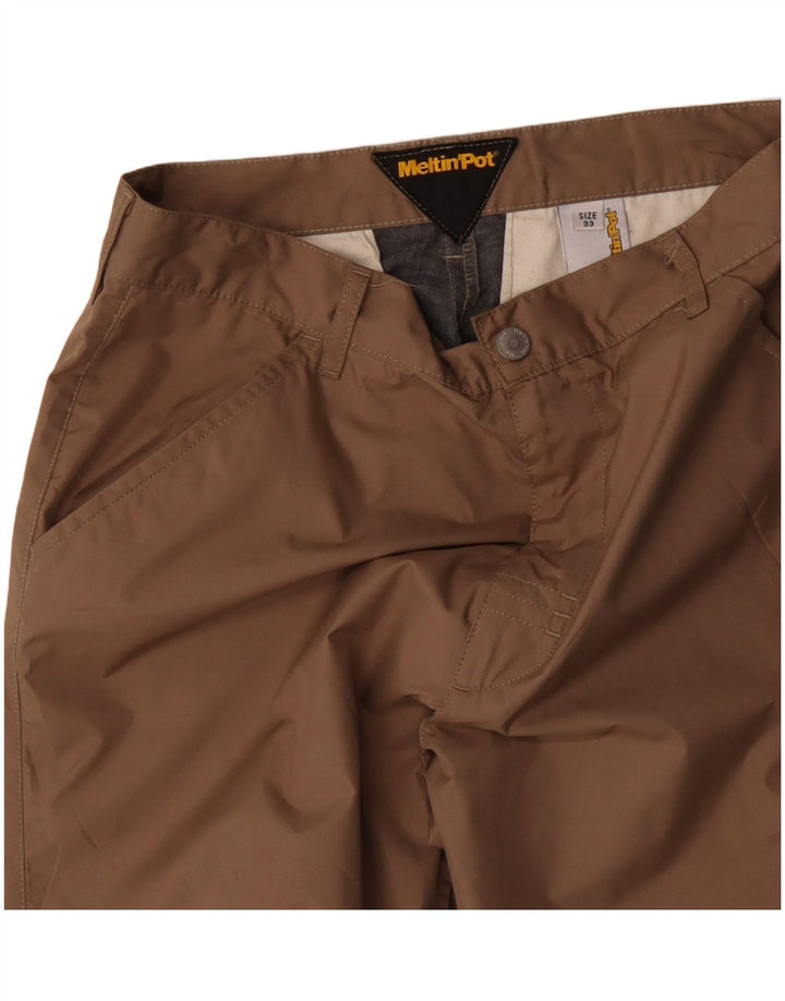 Meltin' Pot Pantalon de Randonnée Droit Homme W33 L32 Beige Polyester