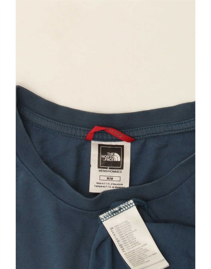 The North Face T-Shirt Graphique Homme Bleu Moyen Coton