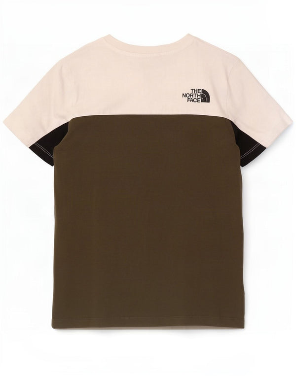 The North Face T-shirt graphique pour garçon 11-12 ans Large Kaki Colourblock
