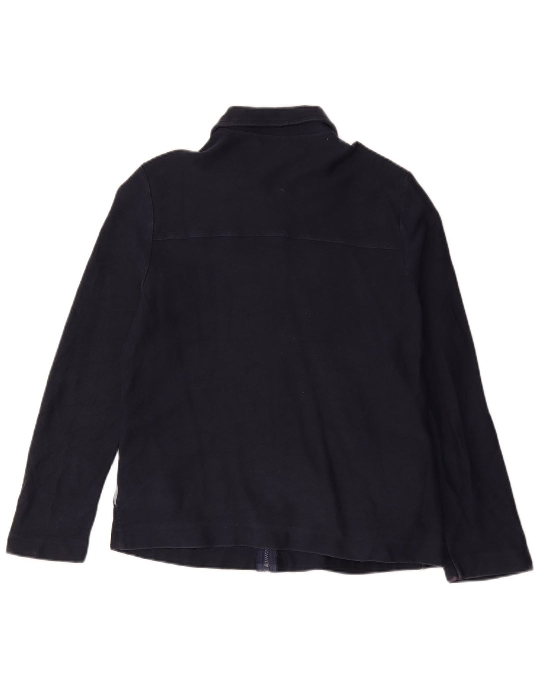 Marks & Spencer Veste Bomber Femme UK 16 Large Bleu Marine Coton