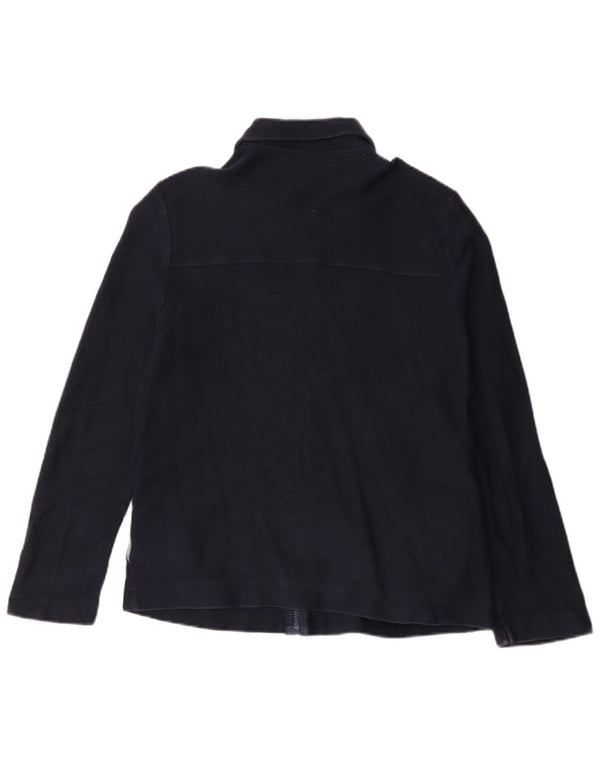 Marks & Spencer Veste Bomber Femme UK 16 Large Bleu Marine Coton