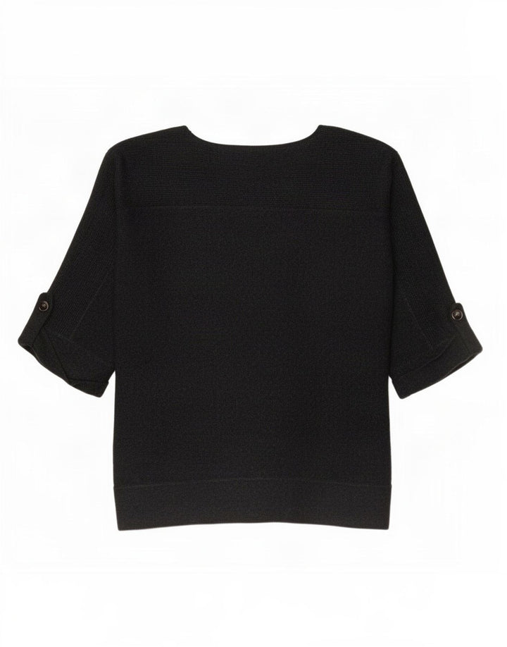 Marks & Spencer Haut Femme Manches 3/4 UK 12 Gris Moyen Viscose