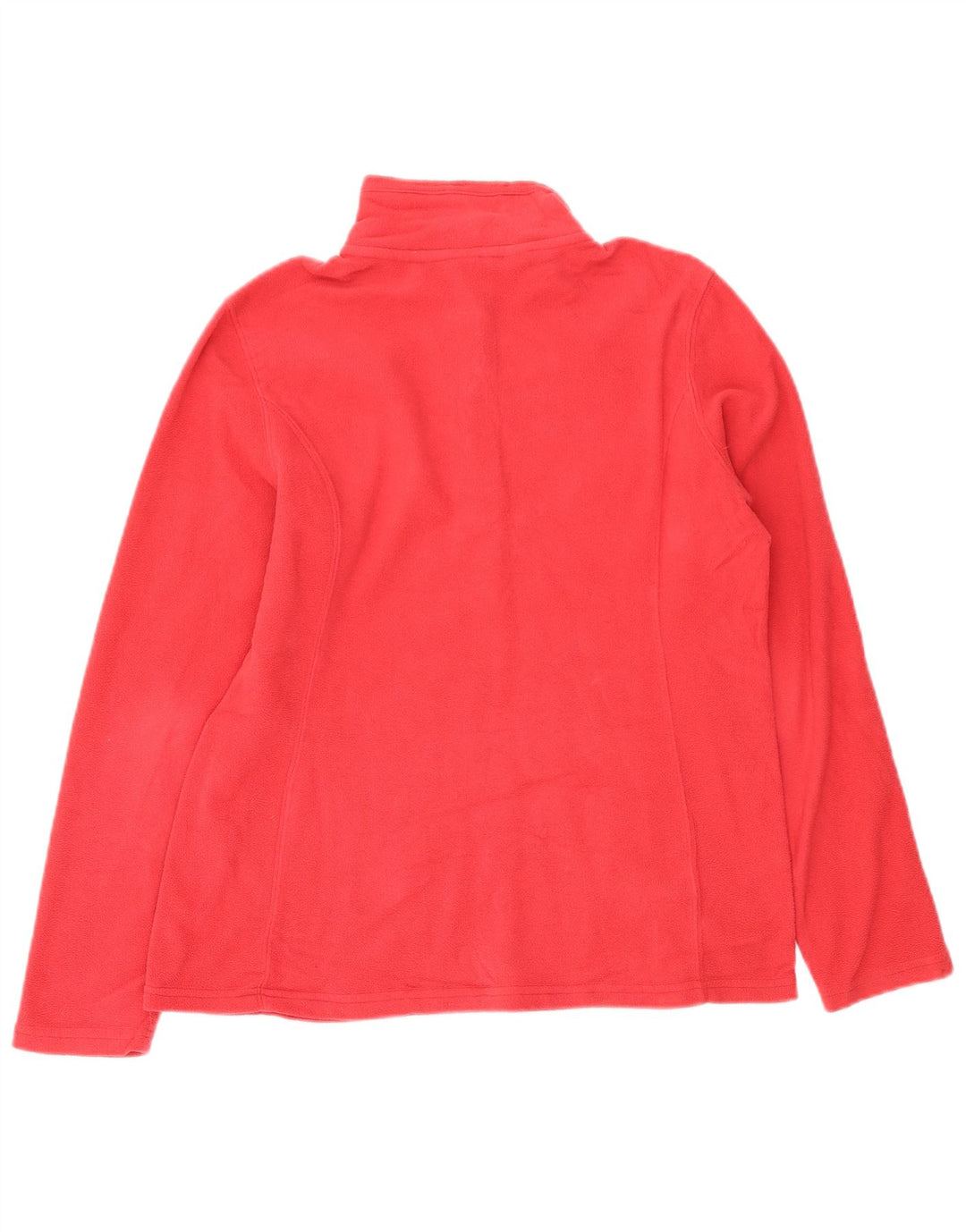 Eddie Bauer Pull polaire à col zippé pour femme UK 14 Rose moyen Polyester