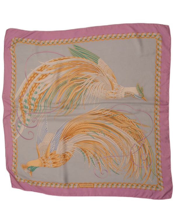 Salvatore Ferragamo Écharpe carrée pour femme Taille unique Multicolore Designer