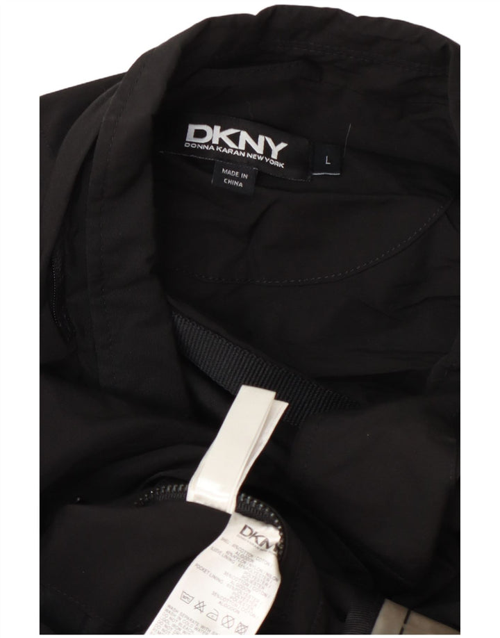 Dkny Veste blazer à 3 boutons pour homme UK 40 Grand coton noir