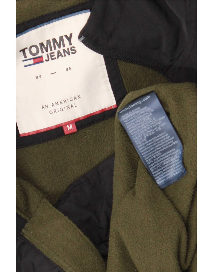 Tommy Hilfiger Veste Bomber à Capuche Homme UK 38 Medium Noir Polyamide