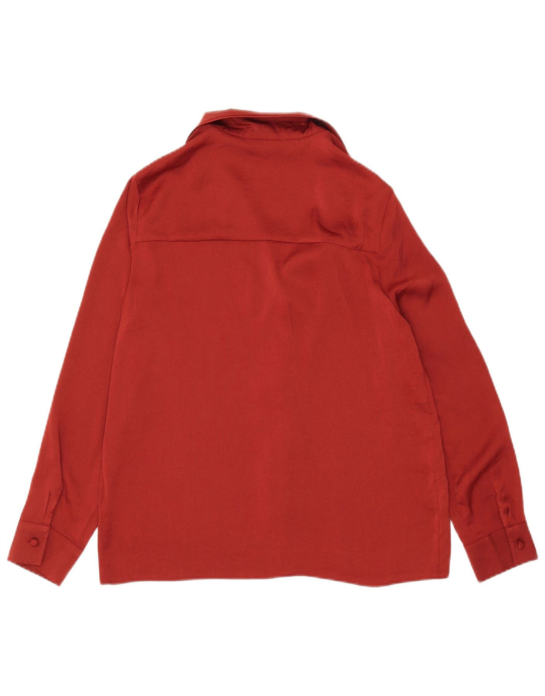 Topshop Chemise Chemisier Femme UK 10 Petit Rouge Polyester