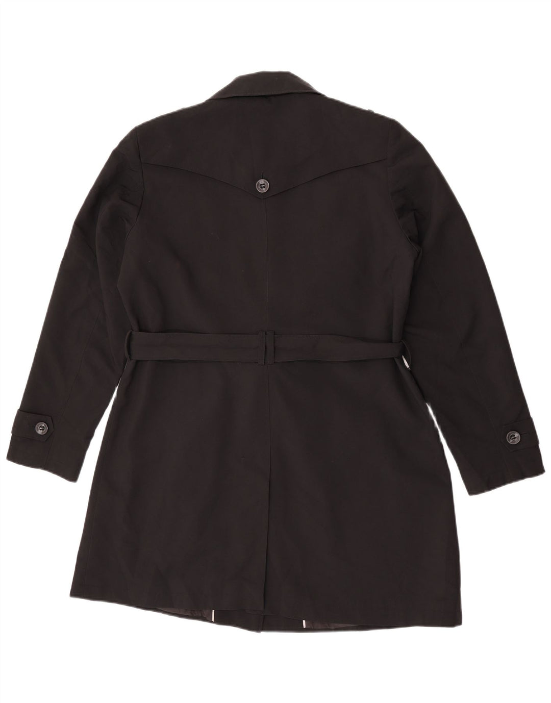 Marks & Spencer Trench-Coat Femme UK 16 Large Noir Polyester