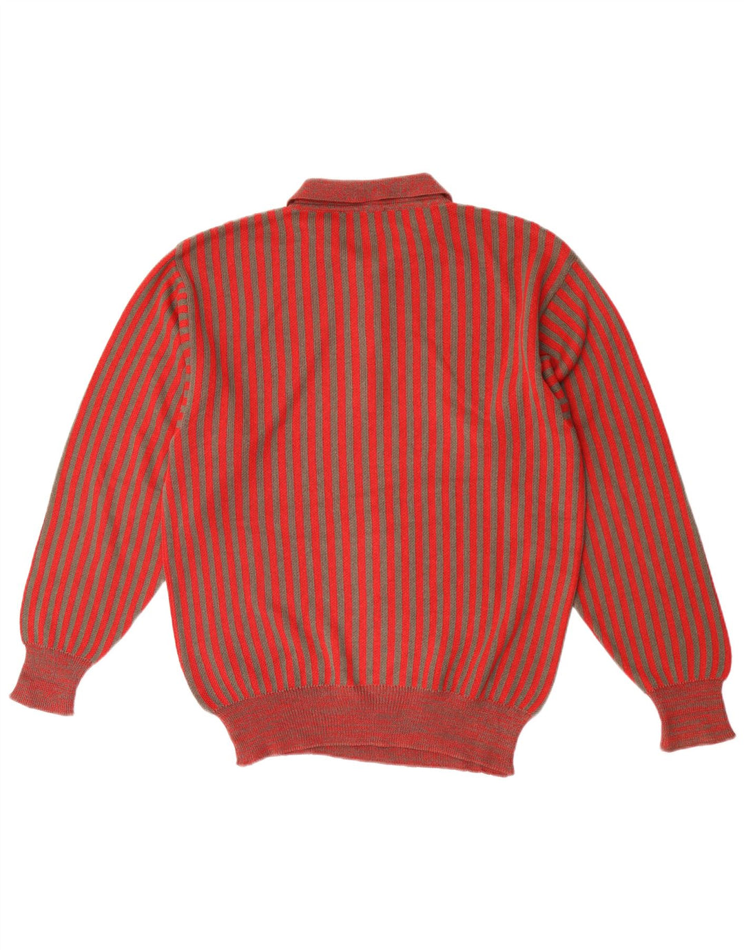 Andrea Celli Pull Col Polo Homme Rouge Moyen Rayé Coton