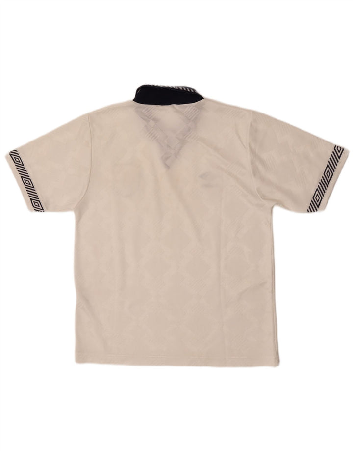 Umbro Haut en Jersey Graphique Angleterre 1990-1992 Homme Petit Blanc Sports