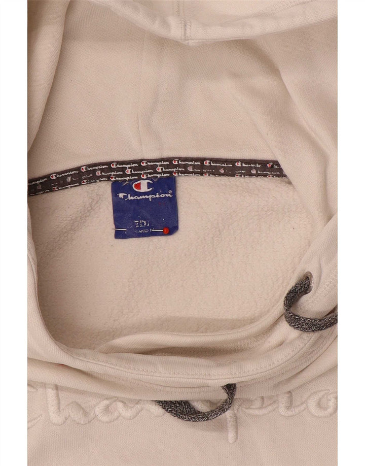 Champion Pull à capuche graphique pour femme UK 14 Blanc moyen