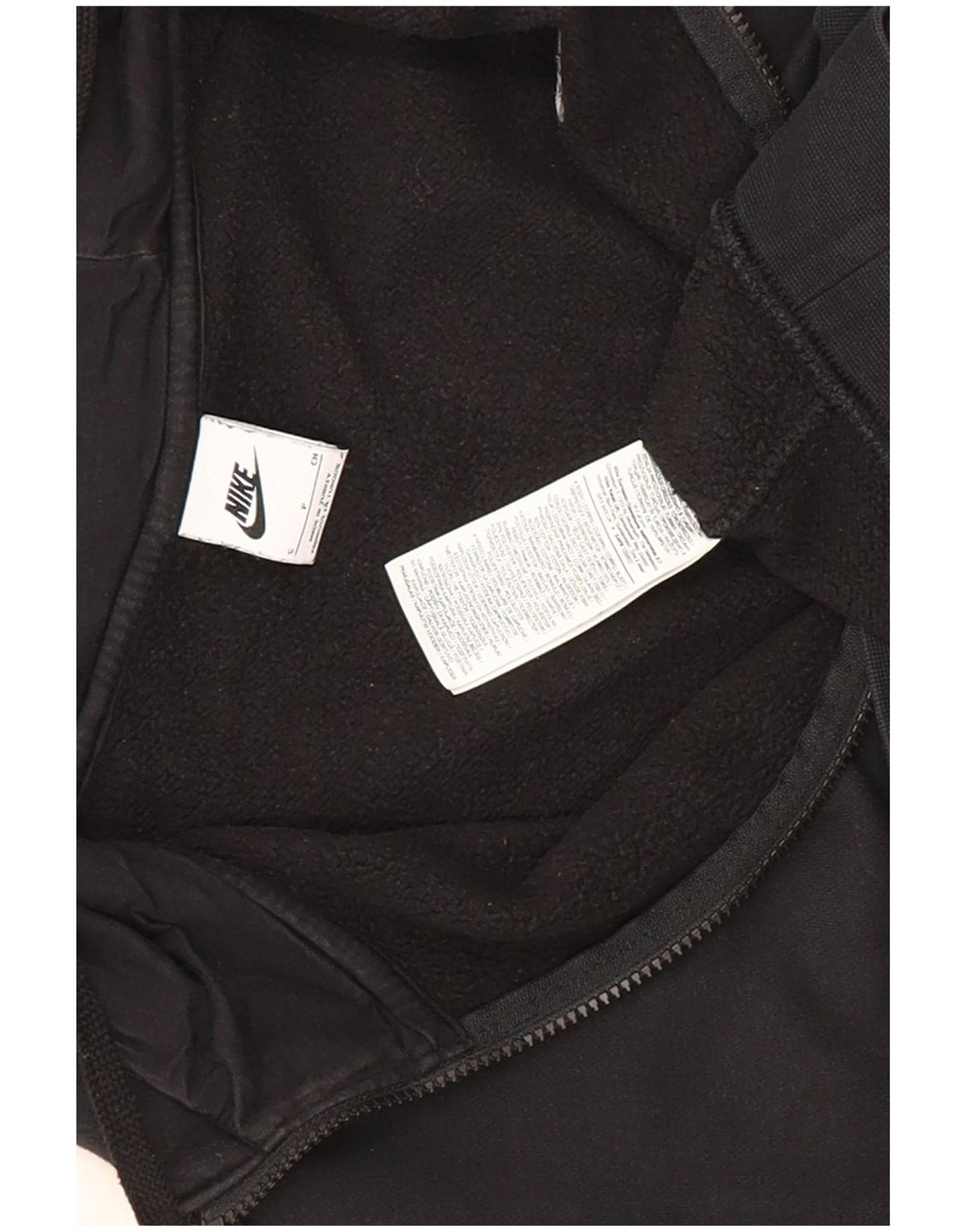 Nike Pull à capuche zippé pour homme Petit coton noir