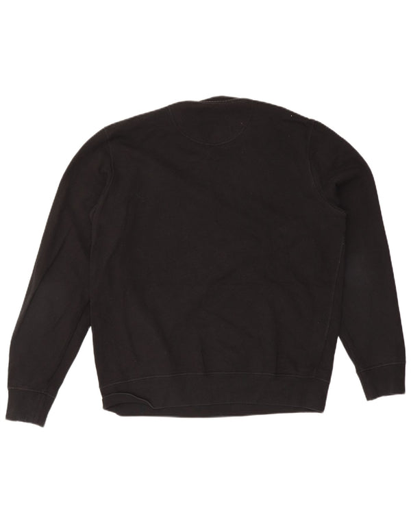 Barbour Mens Graphic Sweatshirt Jumper Grand Coton Noir
