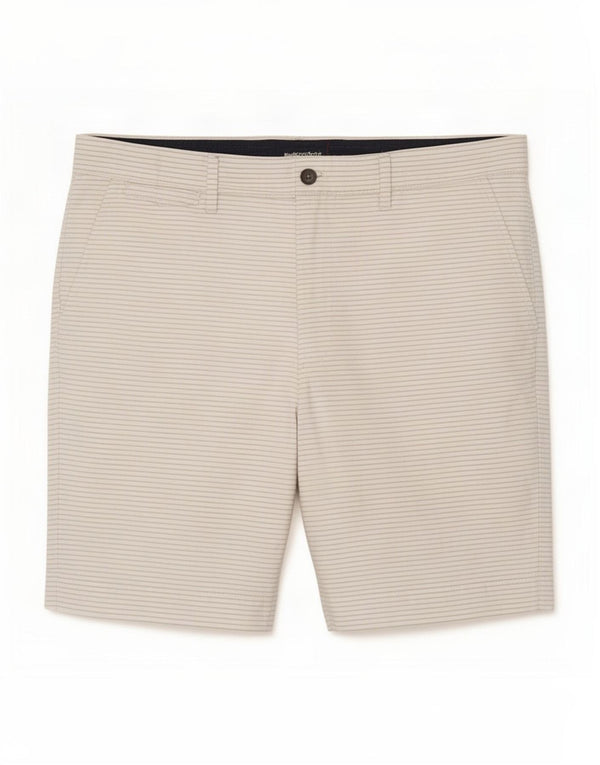 Marks & Spencer Short chino pour homme W36 en coton à fines rayures blanches