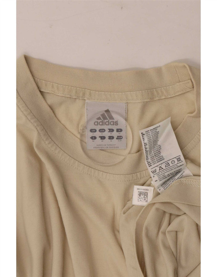 Adidas T-Shirt Homme Coton Beige Moyen