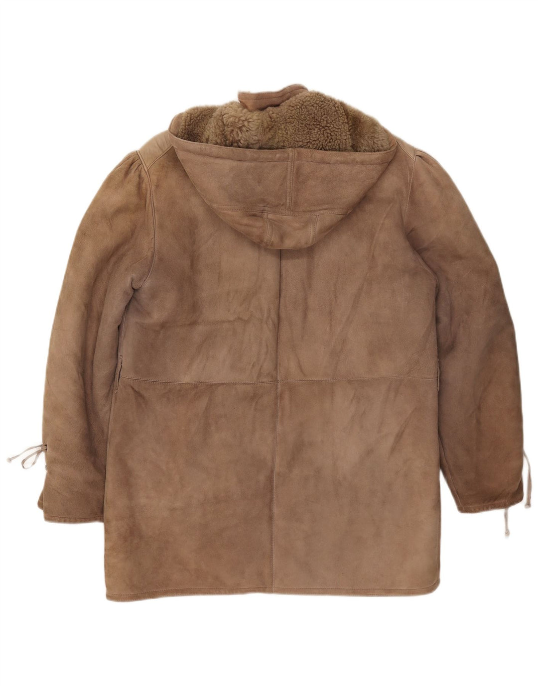 SHEARLING Manteau à capuche en peau de mouton pour femme IT 48 XL Marron