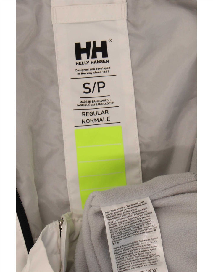 Helly Hansen Veste de pluie à capuche graphique pour femme UK 10 Small Blanc Polyester