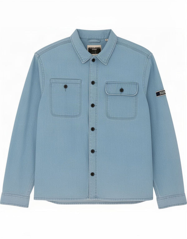 Jack & Jones Chemise Coupe Confort Grand Bleu Coton Homme