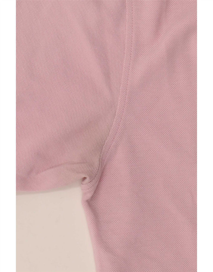 Reebok Polo Homme Rose Moyen Coton