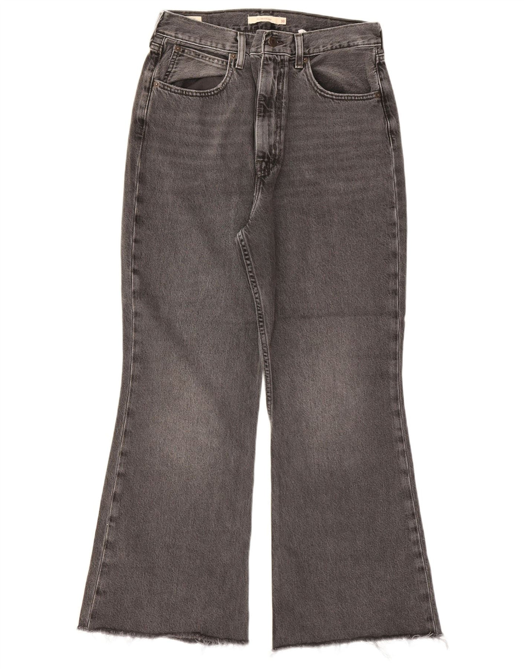 Levi's Jean Flare Taille Haute W30 L26 Femme Gris Coton