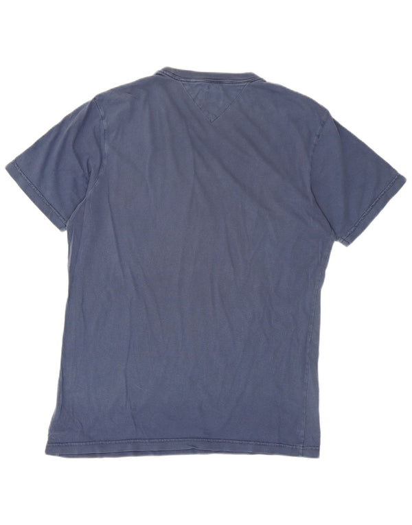 Tommy Hilfiger T-Shirt Graphique Homme Top XL Bleu Marine Coton