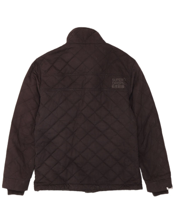 Superdry Veste matelassée The Windhiker pour homme UK 42 XL Noir Polyester