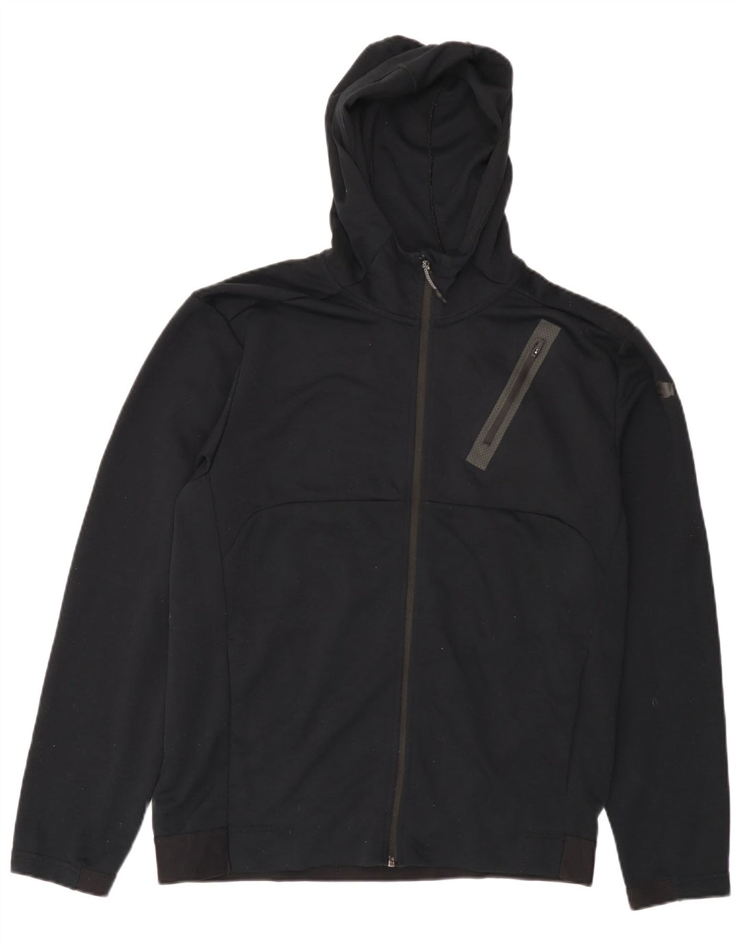 PUMA Pull à capuche zippé pour homme Large Noir Polyester