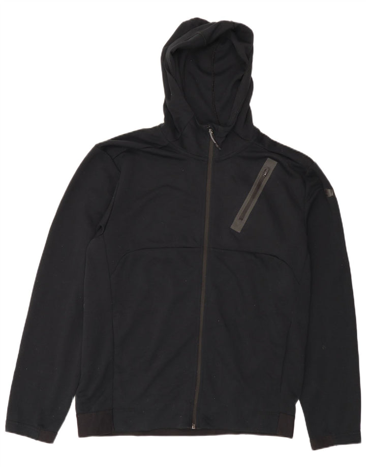 PUMA Pull à capuche zippé pour homme Large Noir Polyester