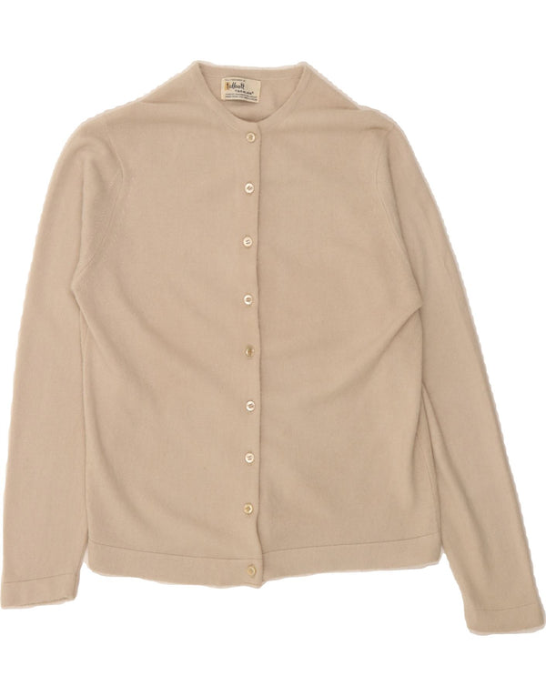 TALBOTT Womens Cardigan Sweater UK 12 Medium Beige