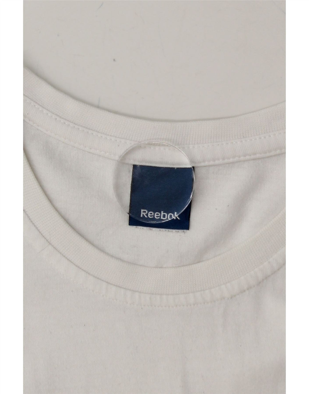 REEBOK Mens Graphic T-Shirt Top Medium White Cotton Vintage Reebok and Second-Hand Reebok from Messina Hembry 