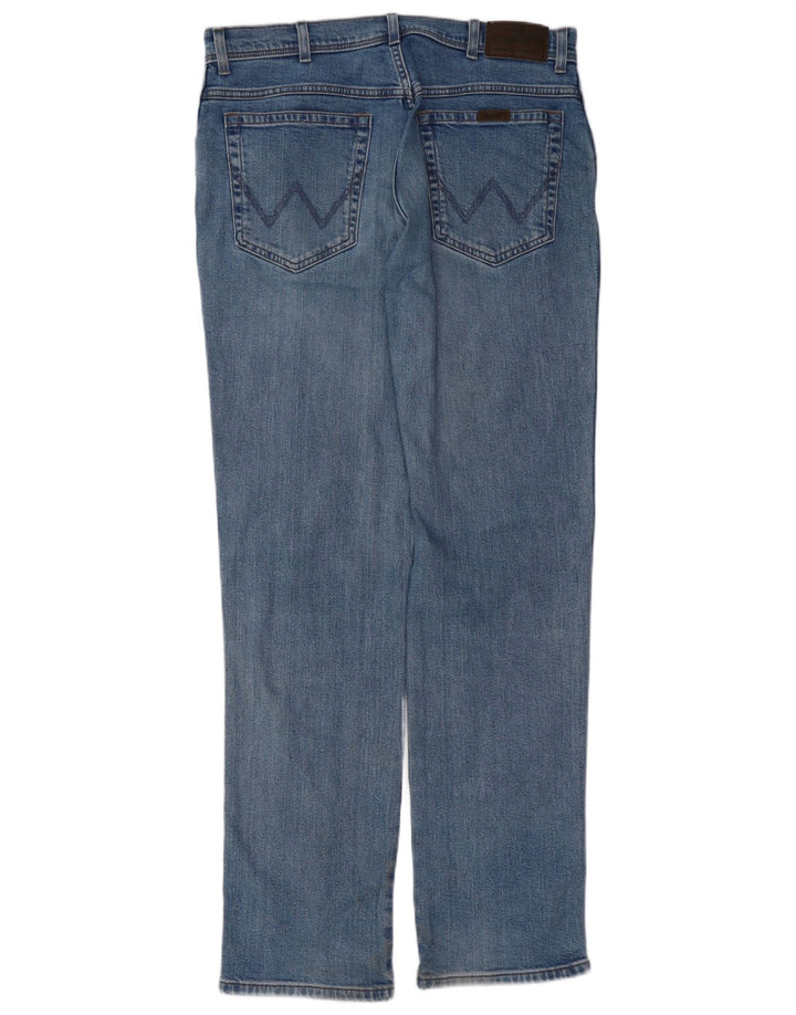 WRANGLER Jean droit homme W36 L34 bleu coton