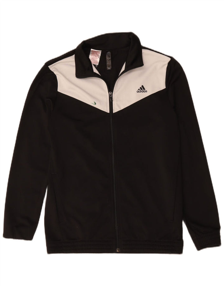 Adidas Veste de Survêtement Garçon 14-15 Ans Noir Colorblock Polyester