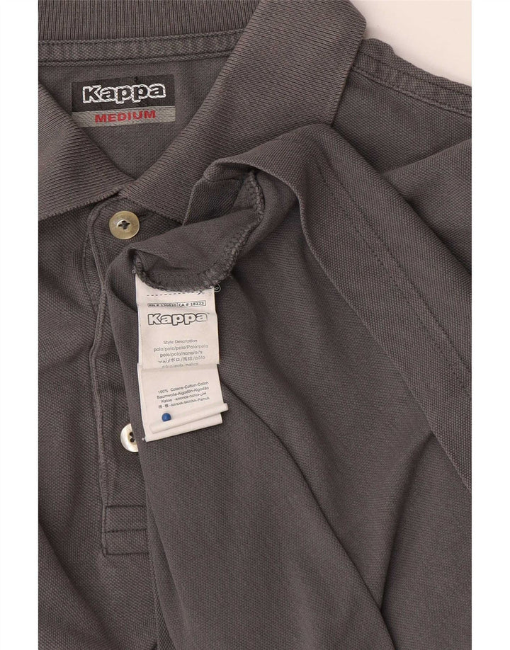 Kappa Polo Homme Gris Moyen Coton