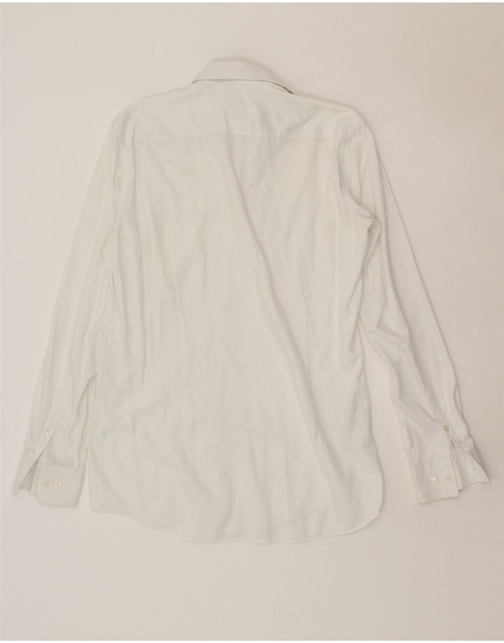HUGO BOSS Chemise Slim Fit Homme Taille 41 Coton Blanc Moyen