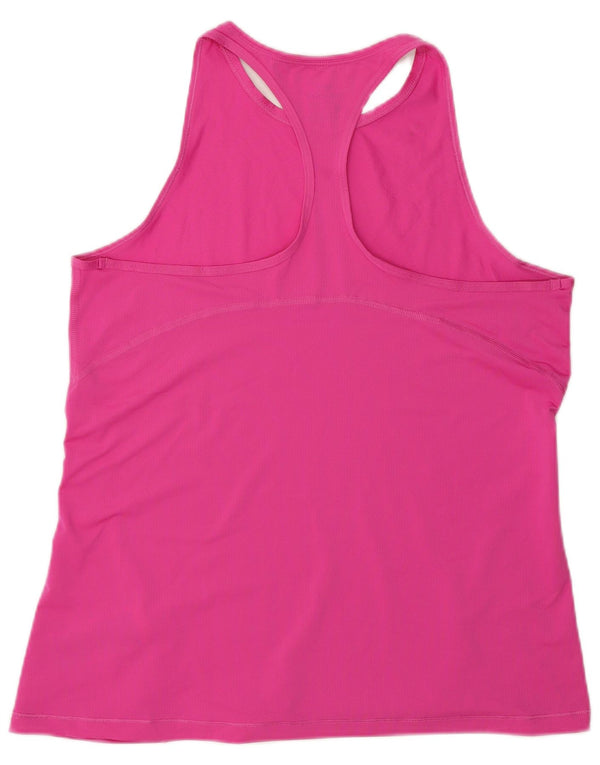 Nike Womens Dri Fit Débardeur UK 14 Large Rose Polyester