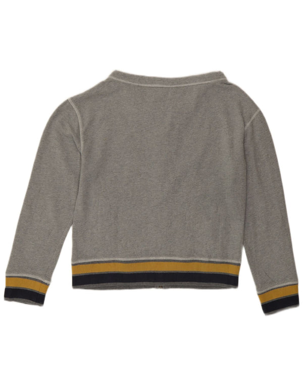 Diadora Veste de survêtement courte pour femme UK 14 Gris moyen Colourblock