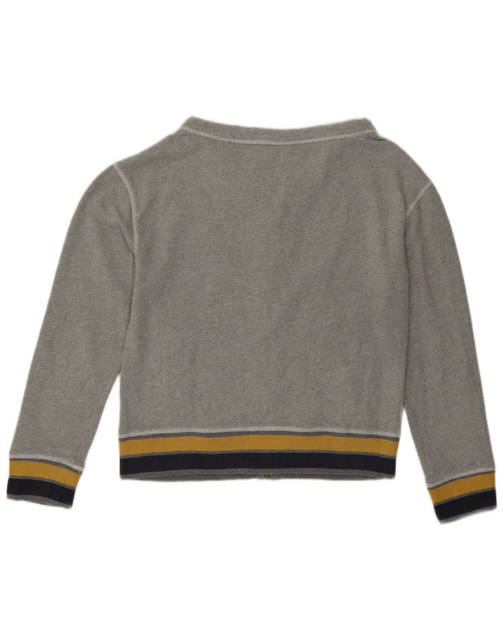 Diadora Veste de survêtement courte pour femme UK 14 Gris moyen Colourblock