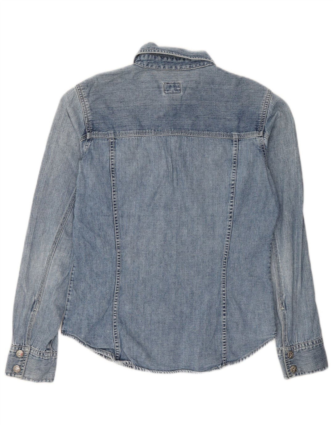Calvin Klein Jeans Chemise En Jean Femme Bleu Moyen Coton