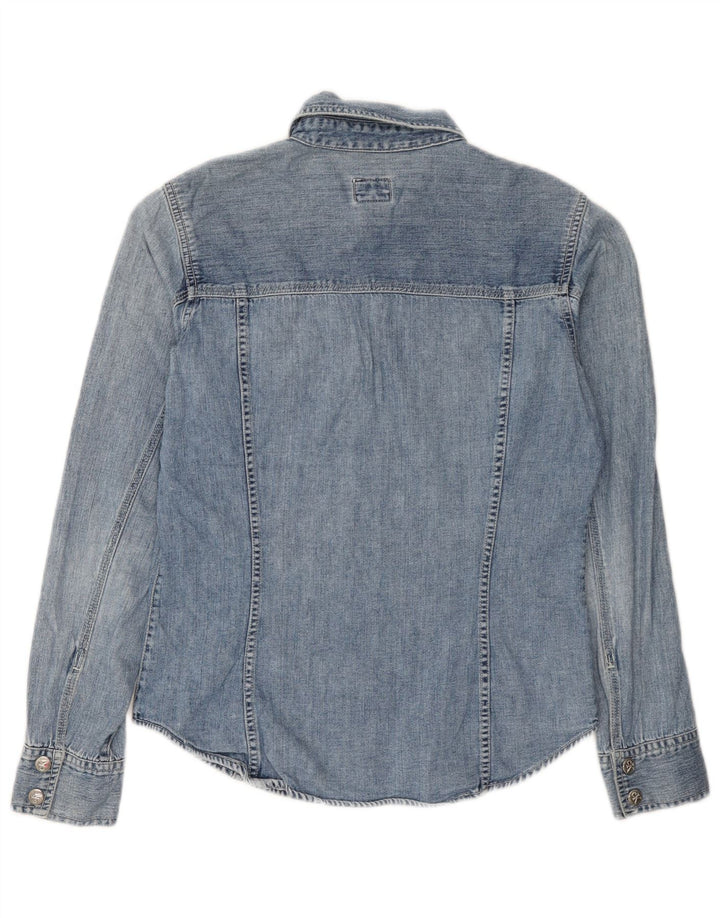 Calvin Klein Jeans Chemise En Jean Femme Bleu Moyen Coton