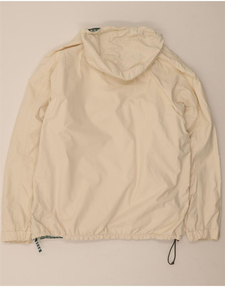Joules Veste Anorak surdimensionnée à capuche pour femme UK 16 Large Blanc Polyester