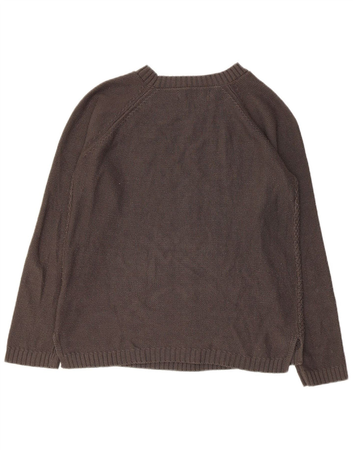 Kangol Pull col bateau pour femme UK 10 Petit Gris Acrylique