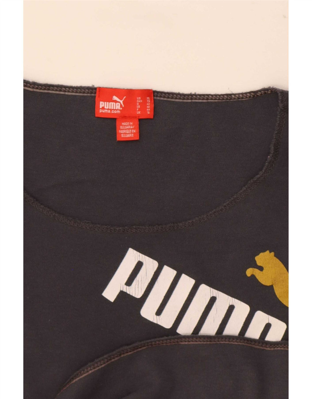 Puma Haut graphique à manches longues pour femme UK 16 Large Gris
