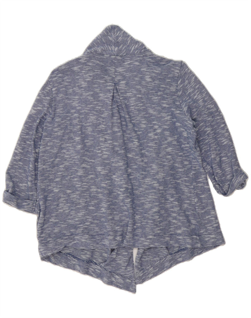 FAT FACE Womens 3/4 Sleeve Cardigan Sweater UK 12 Medium  Blue Flecked Vintage Fat Face and Second-Hand Fat Face from Messina Hembry 